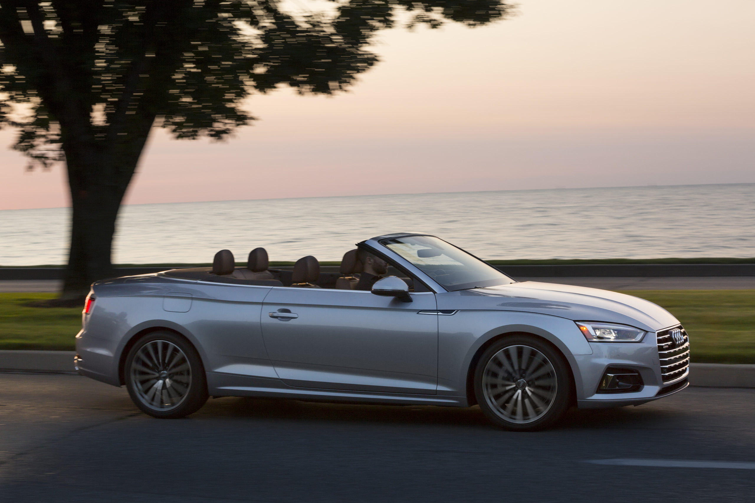 Silver 2021 Audi A5 Cabriolet - best 4 seat convertibles