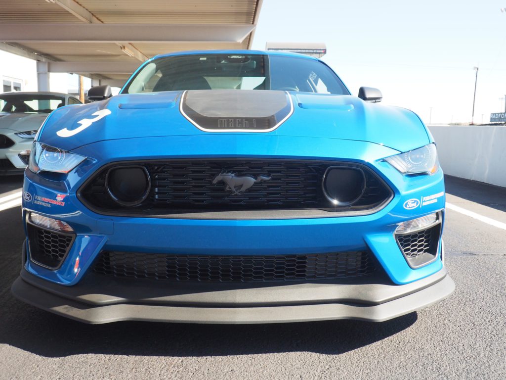 Front view of 2021 Ford Mustang Mach 1